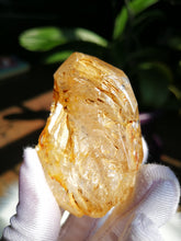 Load image into Gallery viewer, Extraordinary Golden Skeletal Quartz from Pakistan/Yellow Clay Inclusions/Rainbows/Ancient Wisdom/Master Healing Crystal - 70g
